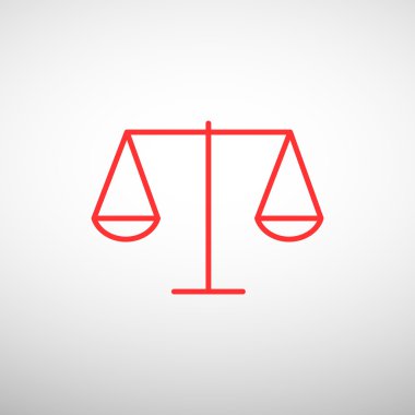 Adalet basit web simgesi ölçekleri