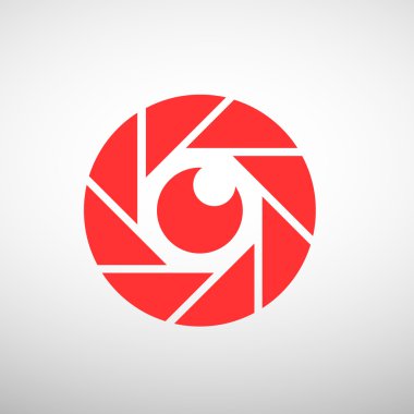 Objektif göz web simgesi