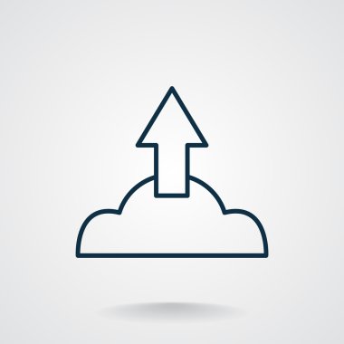 Bulut dosya karşıya yükleme simgesi