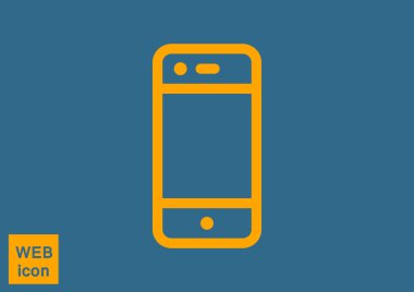 Boş ekran web simgesi ile basit smartphone