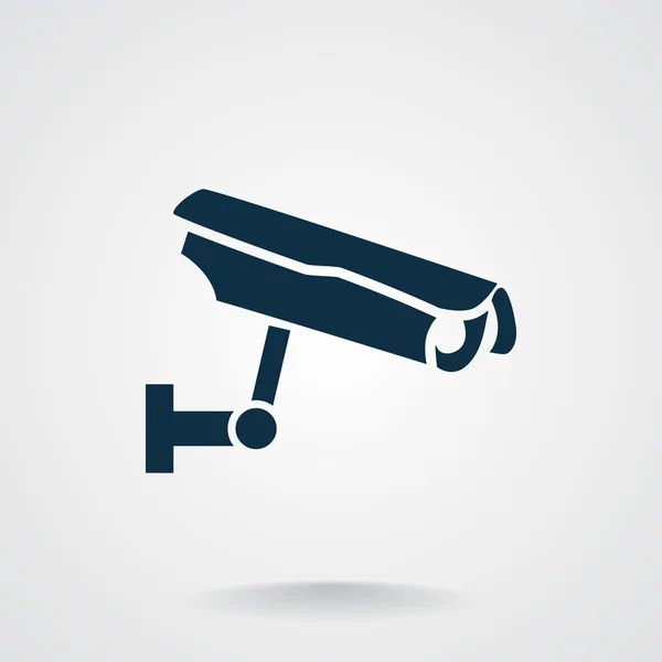 Caméra de surveillance icône simple — Image vectorielle