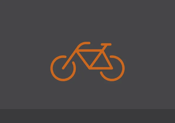 Fahrrad einfache Web-Ikone — Stockvektor