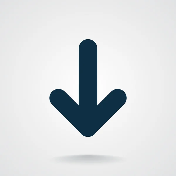 Šipka směřující dolů ikony — Stockový vektor