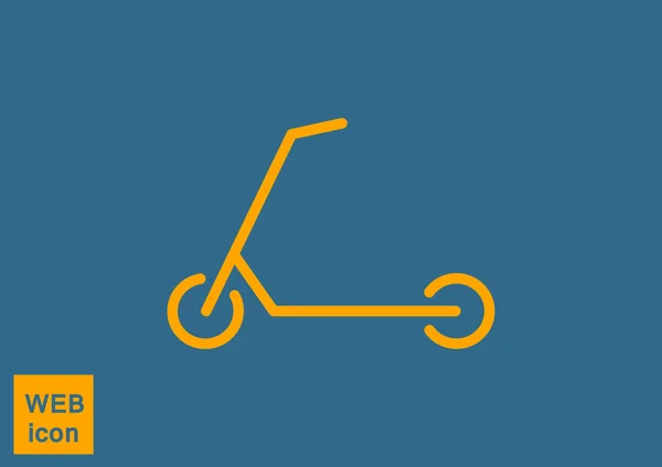 Scooter voor kinderen pictogram — Stockvector