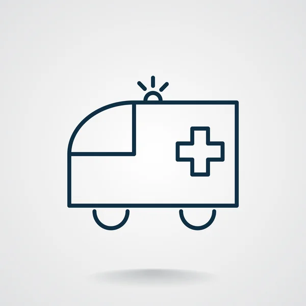 Ambulanza auto icona web — Vettoriale Stock