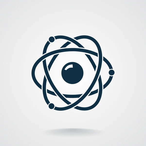 Signo átomos, concepto nuclear — Vector de stock