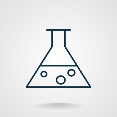 Kimyasal şişesi basit web simgesi
