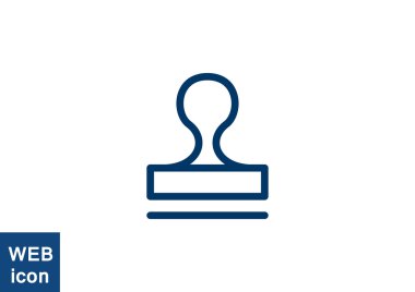 Mühür stamper kavramı simgesi