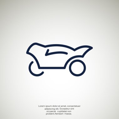 Basit motosiklet web simgesi