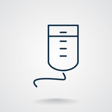 Damla sayacı basit web simgesi