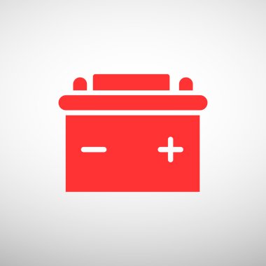 Basit araba pil web simgesi