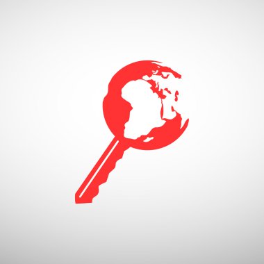 Dünya web simgesi anahtarı