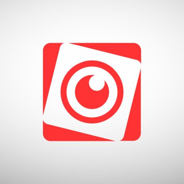 Objektif göz web simgesi