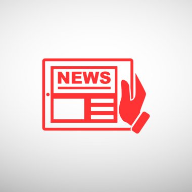 Dijital tablet basit web simgesi