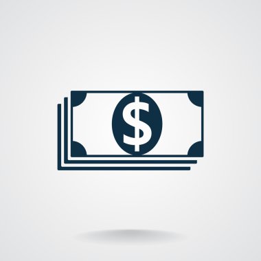Dolar web simgesi yığını
