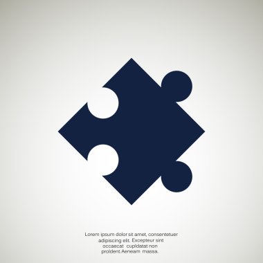 Bulmaca öğesi basit web simgesi