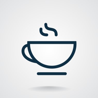 Fincan sıcak bir içecek web simgesi