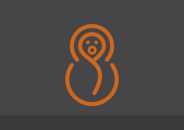 Basit çizgiler bebek bebek simge