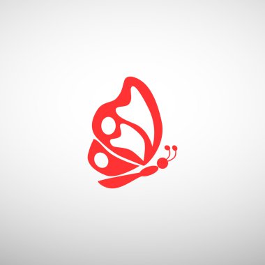 Basit kelebek web simgesi