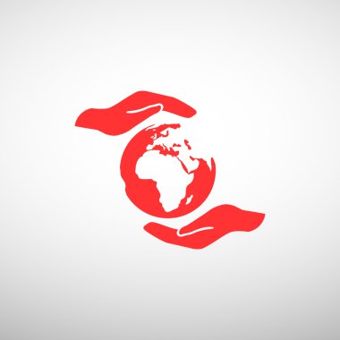 Dünya eller web simgesi