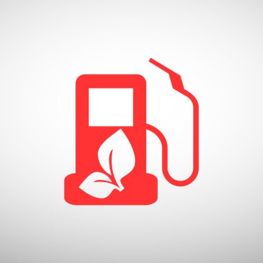 Eko yakıt basit simgesi