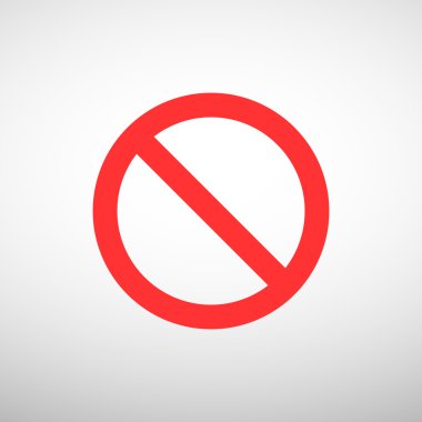 yasak işareti web simgesi