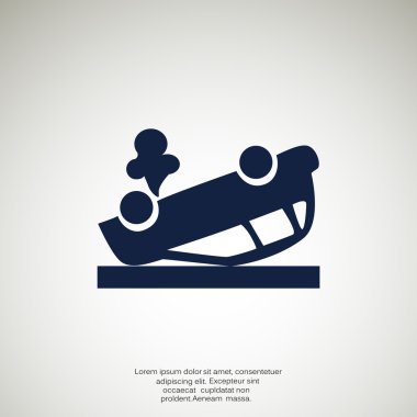 Kırık araba web simgesi