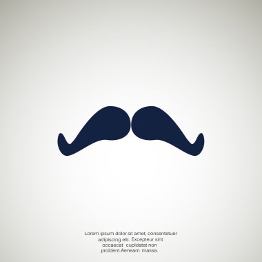 Retro bıyık web simgesi