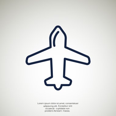 uçak web simgesi