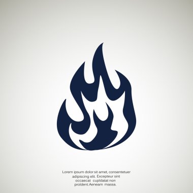 Yangın alevleri web simgesi