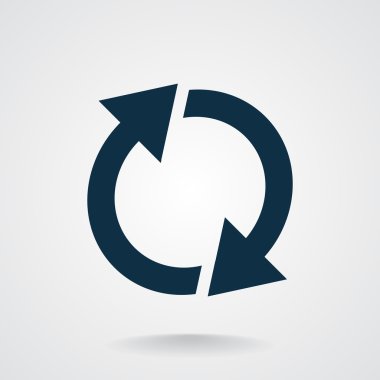 Oklar web simgesi olan daire