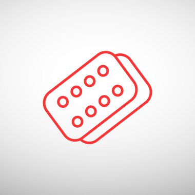 Bandaj sıva basit web simgesi