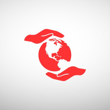 Dünya eller web simgesi