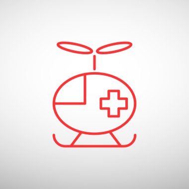 Basit helikopter web simgesi