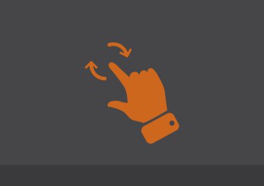 Dokunmatik ekran web simgesi