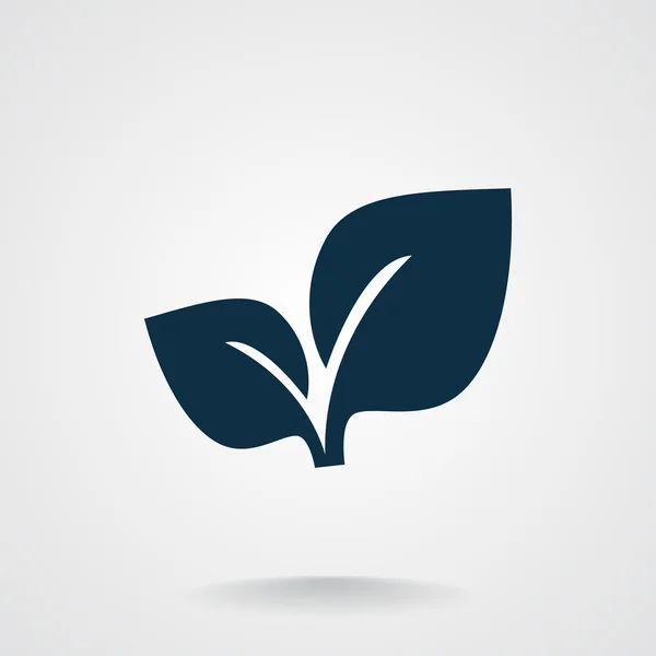 Φύλλα απλή βιολογική έννοια — Διανυσματικό Αρχείο