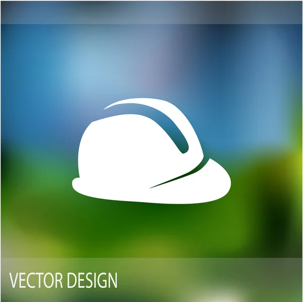 Safe helmet web icon — Stock Vector
