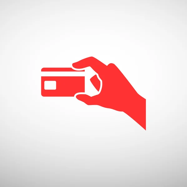 Πιστωτική κάρτα χειρός — Διανυσματικό Αρχείο