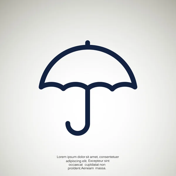 Εικονίδιο web ομπρέλα απλή διάρθρωση — Διανυσματικό Αρχείο