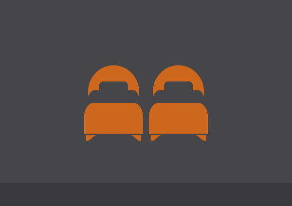 Two beds web icon