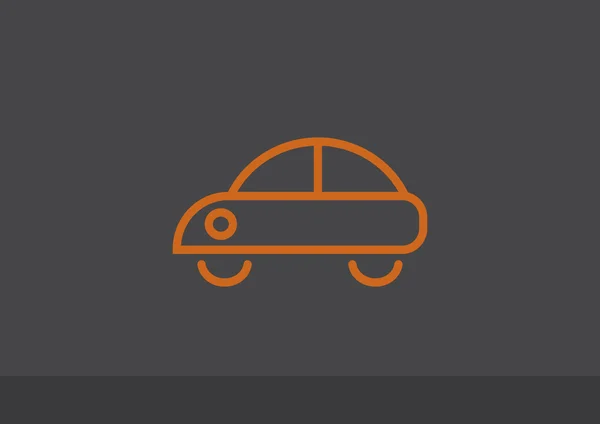 Icono web de coche simple — Archivo Imágenes Vectoriales
