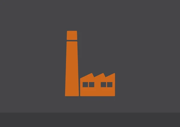 Иконка заводских зданий — стоковый вектор