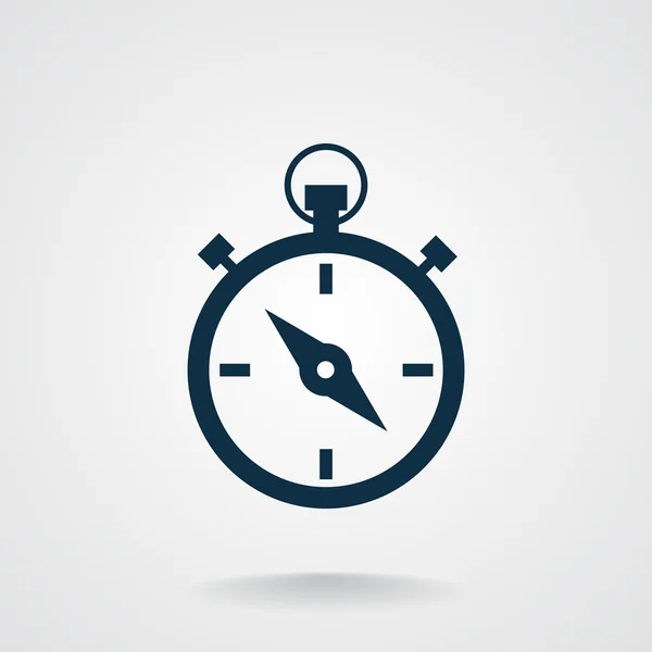 Eenvoudige stopwatch web pictogram — Stockvector