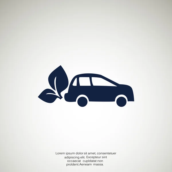 Eco carburant icône simple — Image vectorielle