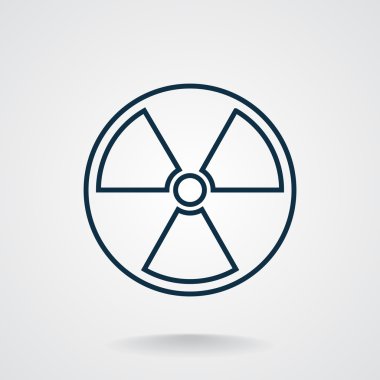 Radyasyon sembolü web simgesi