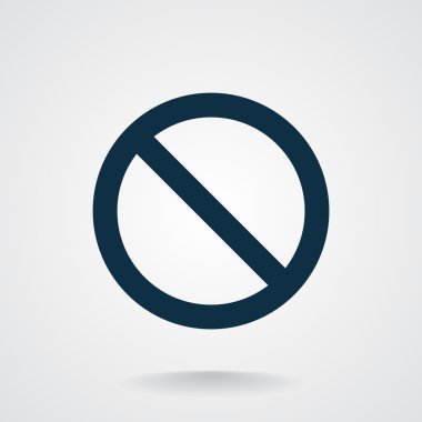 yasak işareti web simgesi