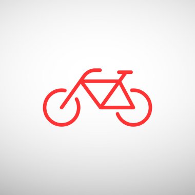 Bisiklet basit web simgesi