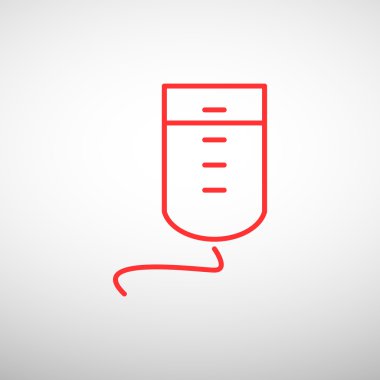 Damla sayacı basit web simgesi