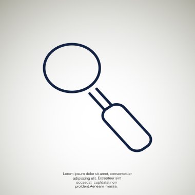 Basit büyüteç simgesini