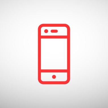 Boş ekran web simgesi ile basit smartphone